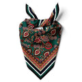 dscarf Womens Neck Scarf 21"x21" Small Square | Headband Scarf Ethnic Bandana Head Scarf Flowering Breathable Lightweight - color: Flowering Design 31