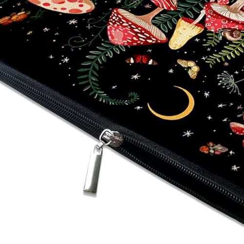 Small Makeup Bag for Purse Cute Canvas Waterproof Cosmetic Bags for Women Zipper Travel Toiletry Pouch-Mushroon Makeup Bags - color: Mushroon Makeup Bags