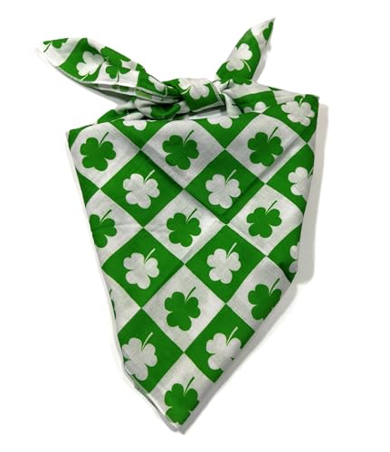 Shanlin Unisex Floral Cotton Square Scarf Bandanas 22x22 inch - color: Shamrock-green