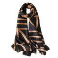 Silk Scarf Mulberry Silk Fashion Scarves Long Lightweight Shawl Wrap … - color: W41