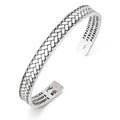 Kim Carrey S925 Sterling Silver Bracelet, Stacked Bracelets Open Bangle Cuff Design, Men's Gift Jewelry for My Man - style: Chinese-character Buddhist scriptures