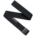 Arcade The Original Slim Unisex Adventure Belt, Narrow Width Elastic Stretch Webbing, Micro Adjust Buckle - color: Ranger Slim - Midnighter Black - Recycled