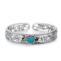 Genuine Turquoise Bracelet Cuff Bracelet for Women Mom 925 Sterling Silver Natural Turquoise Bangles Vintage Bracelet Boho Jewelry for Birthday Christmas Mother's Day Valentine's Day - style: Flower and Leaf