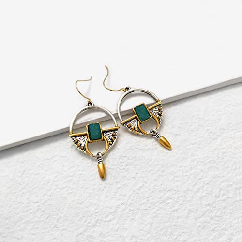 Vintage Boho Earrings 14K Gold Plated Drop Dangle Earrings for Women
