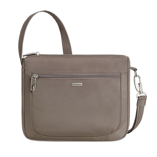 Travelon Anti-Theft Classic Small East/West Crossbody - color: Hazelnut
