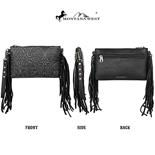 Montana West Western Purse for Women Crossbody Bag Wristlet Clutch Purse - color: A3 Bronze