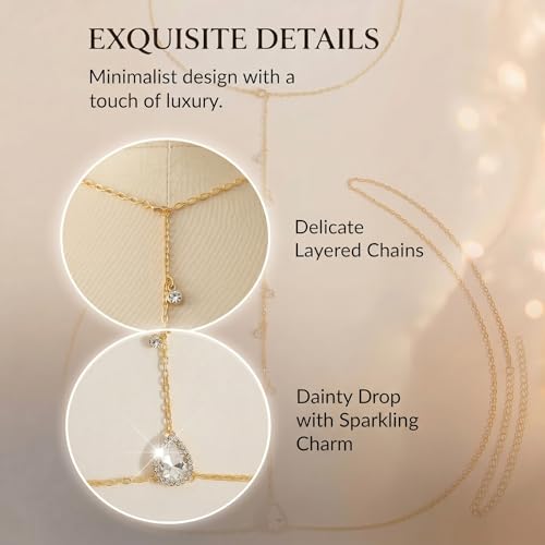 Back Chain Body Chain Jewelry for Summer Outfits Rhinestone Pendant Back Necklace for Backless Dresses - color: A3:back chain