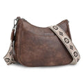 APHISON Trendy Leather Crossbody Purse with Adjustable Strap, Women's Shoulder Handbag - color: 04-coffee