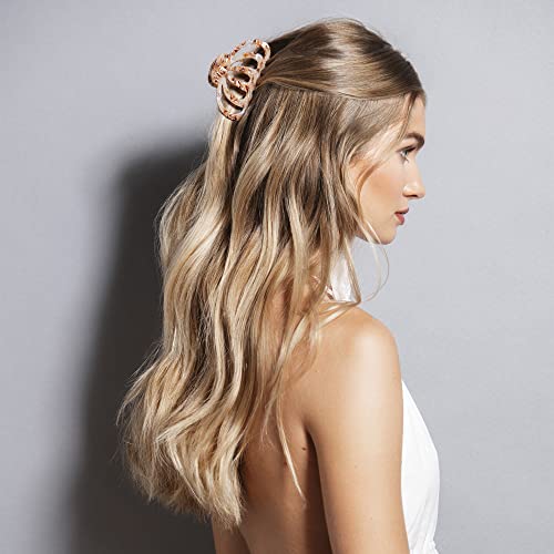 The Hair Edit Jellyfish Clip - Large Tortoise Shell Claw Clip - color: Rose Tortoise
