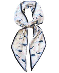 Hioyiwse Head Scarf Hair Neck Scarves For Women Purse Bag Scarfs For Handbags Silky Long Thin Satin Headscarf Fashion - color: B11-blue Dolphin