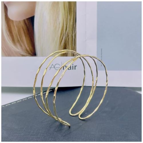 Choistily Arm Cuff Bracelet Gold Cuff Bracelet Silver Cuff Bracelet Arm Cuff Upper Arm Cuff Bracelet Jewelry Gift for Women - color: gold