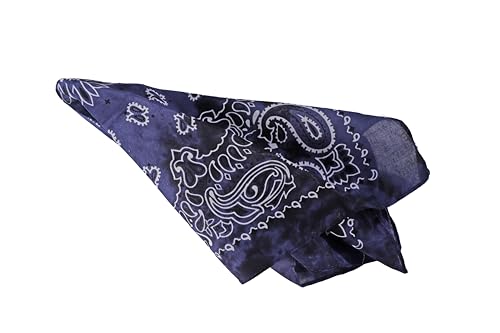Motique Accessories Modern Tie Dye Bandana - color: Navy