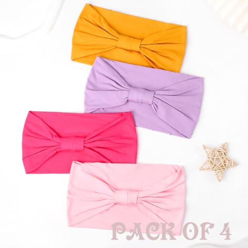 Urieo Rhinestones Headband Wide Glitter Headbands for Women (Pink) - color: Pink