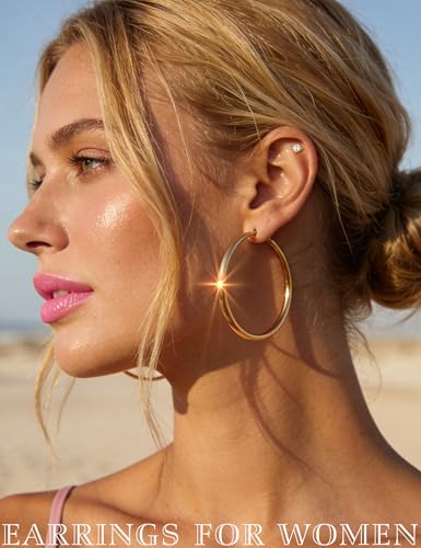 75 Pairs Gold Stud Earrings Set for Women, Trendy Hypoallergenic Pearl Cubic Zirconia Multiple Piercings Earrings Packs, Stud Hoops Earrings for Gift Jewelry - color: gold stud