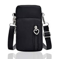 BIAOTIE Lightweight Small Crossbody bags Cell Phone Purses Travel Pouch Shoulder Bag for Women - color: Black
