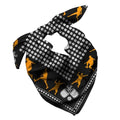 Gift Packaging Bandana for Men Women - 100% Cotton, Paisley, 22x22 In, 1 Pack - Large Bandanna Handkerchief Cowboy Hanky - color: Black Orange White