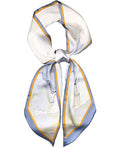 kcctoo 59" Mulberry Silk Like Head Scarf Women's Fashion Square Neck Satin Scarfs for Bag Hair Scarves Gift 59 * 5.9” - color: I04-lake Blue