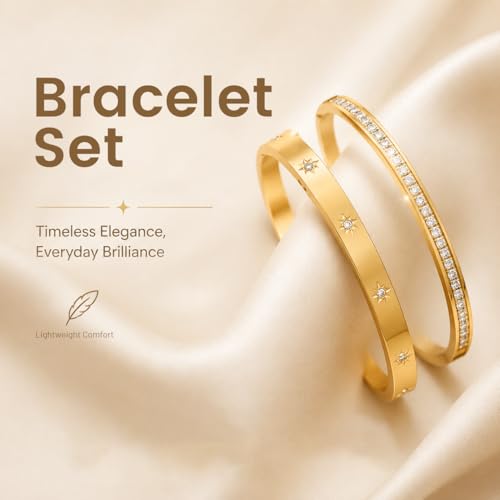 Hexagon Tennis Bracelet for Women, Stainless Steel Star Charm Bangle with Cubic Zirconia, Sparkling Elegant Jewelry Gift Women's Cuff bracelet