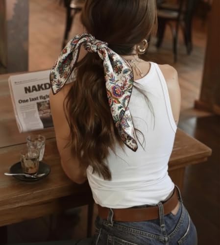 STARWHISPER Multicolored 22''x22'' Cotton Bandana for Women and Men Multi-purpose Headband Hair Scarf Protective Coverage - color: D1