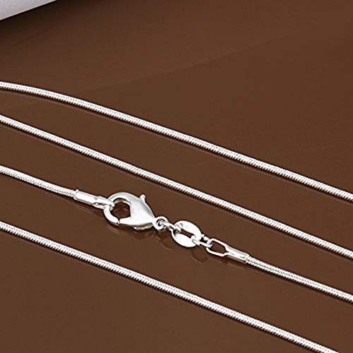 Goldenchen Fashion 925 Sterling Silver 1mm Snake Chain Necklace Jewelry Chain 16" - 30" for Men & Women (26 Inches) - size: 26 Inches