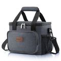 Lifewit Medium Lunch Bag, Insulated Lunch Box, Soft Cooler Cooling Tote for Adult Men Women, Dark Gray 12-Can (9L) - color: Dark Gray, size: Medium(9L)