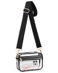 HULISEN Clear Bag for Stadium Events, Clear Purses for Women Stadium Crossbody, Transparent Handbag for Concerts & Sports Fan - style: A15