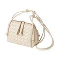 JYG Woven Crossbody Bags for Women PU Leather Handwoven Shoulder Bag Mini Satchel Purses with Adjustable Strap 2026 - color: Beige
