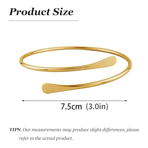 Long tiantian Gold Arm Cuff Upper for Women Bangle Bracelets Upper Arm Cuff Bracelet Trendy Armband Beach Jewelry Trendy Stuff Gifts - color: D1:gold Arm Cuff