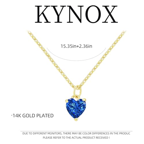 14K Gold Plated Necklace Gold Necklaces for Women Diamond Pendant Dainty Choker Layered Necklaces for Women Jewelry Set Gifts for Women Trendy Sister Mom Wife Womens Her Friend Party - style: 1001-Blue