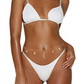 Layered Beads Waist Chain Gold/Silver Sun Belly Chain Bikini Body Chain Women Adjustable Beach Waist Jewelry Accessories - size: Large, style: Gold Moon