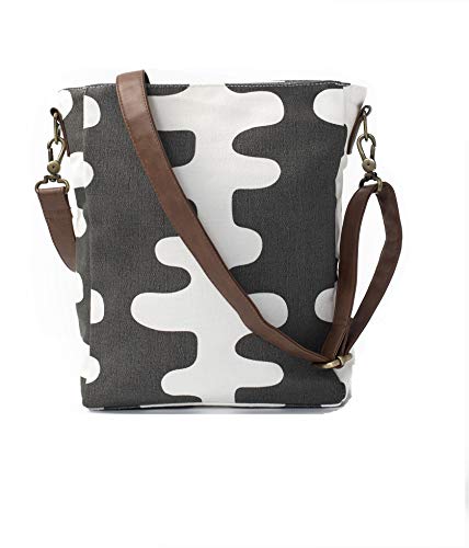 MAIKA Recycled Canvas City Sling Crossbody Bag - color: Echo Charcoal