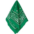 Amscan womens Paisley Bandana - color: Green, size: 20" x 20", 1 Piece
