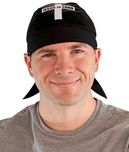 Sparkling EARTH - American Made Skull Caps Doo Rags Do Rag Durag Headwrap Head Wraps Skullies - Made in The USA! - color: Jesus is Lord Religious Faith American Made Skull Cap
