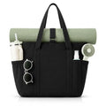 Tote Bag for Women, 26L Capacity Travel Purses Work Bag, Small Zipper Tote Bag for Travel Nurse Gym Teacher - color: Black