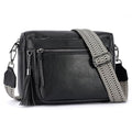 MEITRUE Crossbody Bags for Women, Vegan Leather Crossbody Purse Trendy Multi Pockets Shoulder Handbag with Tassel - color: 05-black
