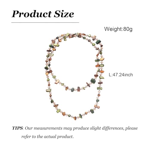 Boho Colorful Seashell Beaded Double Layer Necklace Long Stackable Vacation Necklace Fashion Jewelry Western Gifts - color: A1:Boho Beaded Necklace