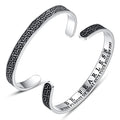 TONY & SANDY Inspirational Bracelets for Women Teen Girls Personalized Gifts for Daughter Granddaughter Mom Sister Friends Stainless Steel Engraved Cuff Birthday Easter Christmas - style: A - Be fearless - Celtic Knot