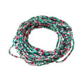 xuzhiyuan 18Pcs Boho Beaded Bracelets Set for Women Bead Stackable Stretch Bracelets, Colorful Handmade Jewelry for Beach, Party - color: Green