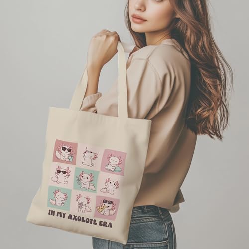 Aesthetic Tote Bag for Women | Medium Size with Inner Pocket | Stylish & Practical - color: Salmon