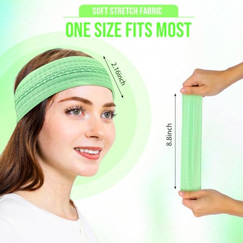 Workout Headbands Non Slip Headband Sport Headbands Sweatbands Elastic Sport Hair Bands for Sports Travel Indoor Fitness Gym - color: wide32