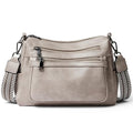 Bluome Crossbody Purses for Women, Medium Large Faux Leather Crossbody Bags Lightweight Sling Bag Shoulder Handbags - color: Light Grey, size: Medium 7L