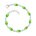 YARVi Gemstone Bracelet, for Women, 925 Sterling Silver