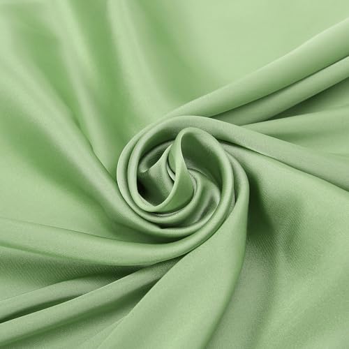 RIIQIICHY 35 Inch Head Scarf for Women Hair Scarf Like Silk Scarf Square Scarf Bandanas for Women - color: Light Geen