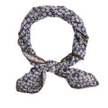 Large Cotton Bandanas for Women, 27 x 27 inch Hair Neck Scarf, Headband Square Scarf - color: Little White Flowers in Blue