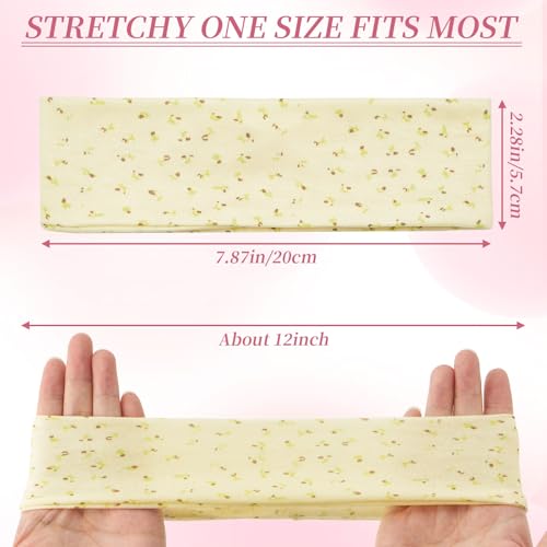 QIUTIMIY Headbands for Women Non Slip - 6 Pack Soft Stretchy Cotton Hair Bands for Women’s Hair – Fashion Sports Headbands for Yoga, Workout, Running, Gym, Daily Wear（Style 1） - color: Style 1