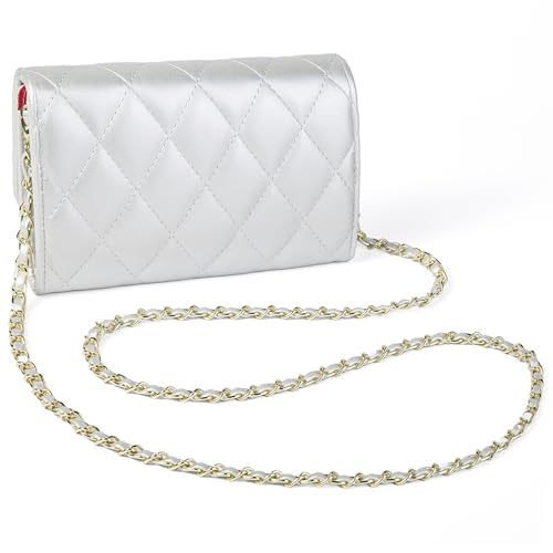 Small Cross Body Purses Sling Crossbody Bags for Women, Shoulder Bag Tote Purse Cross Body Bag Phone Bags - color: C Silver