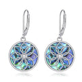 TIGER RIDER Abalone Shell 925 Sterling Silver Dangle Earrings Lightweight Filigree Dangle Drop Earrings for Women - style: Celtic Filigree