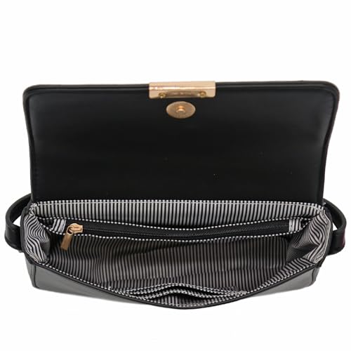 Mini Classic Rectangular Flap Purse Underarm Shoulder Bag - color: Light Taupe