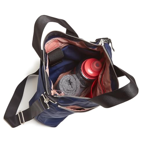 shortyLOVE Wonder Crossbody Messenger Bag - Womens Stylish Nylon Travel Handbag with 55" Adjustable Removable Strap - color: Navy