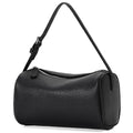 KouLi Buir PU Leather Crossbody Purse for Women Trendy Small Barrel Hobo Shoulder Handbag Lightweight Daily Purse - color: Balck